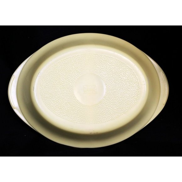 VTG 1950s Yellow Glasbake Divided Dish - Serving Entertaining Pot Luck - Picture 6 of 7